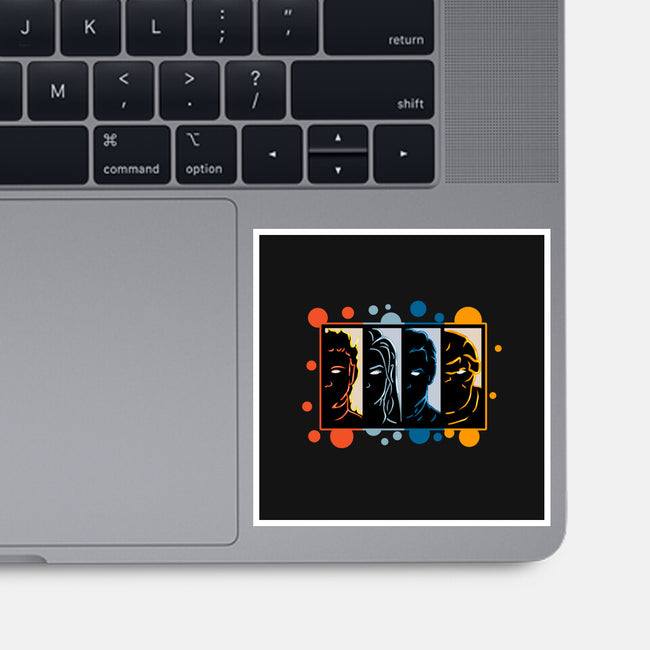 Four Faces-None-Glossy-Sticker-nickzzarto