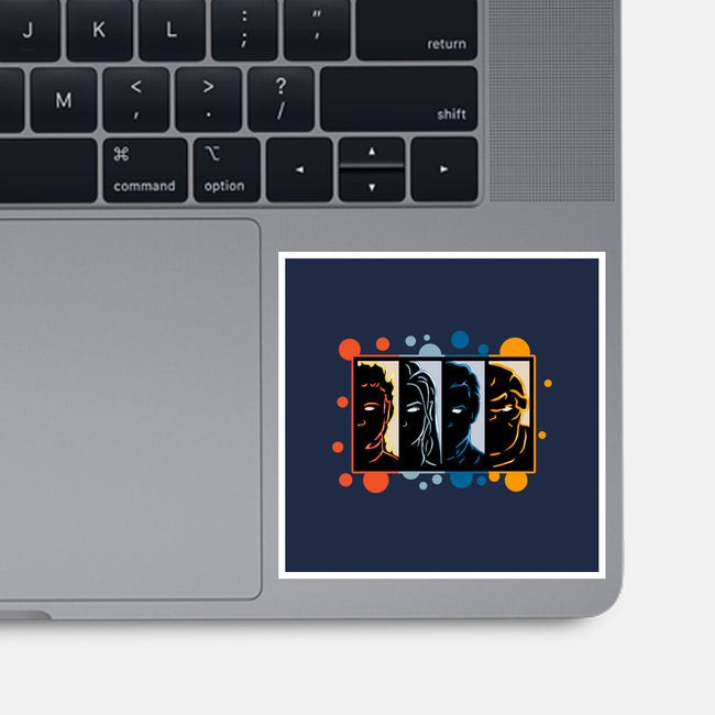 Four Faces-None-Glossy-Sticker-nickzzarto