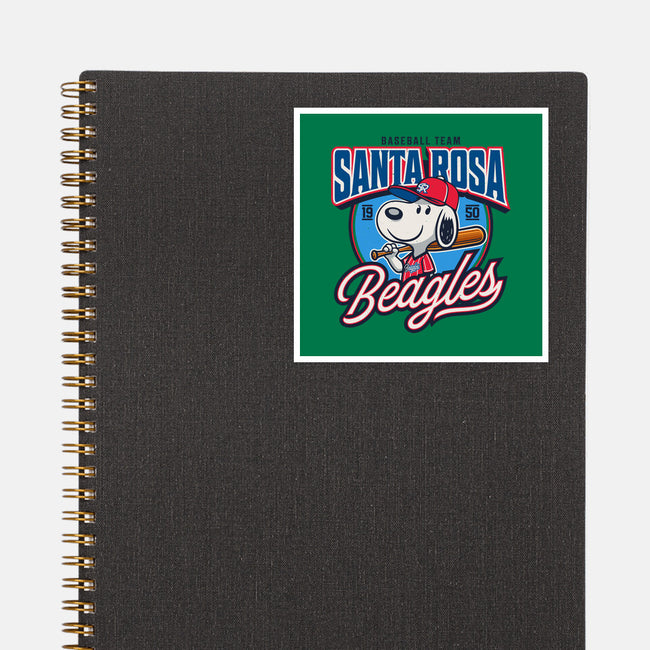 Santa Rosa Sluggers-None-Glossy-Sticker-Popnotic