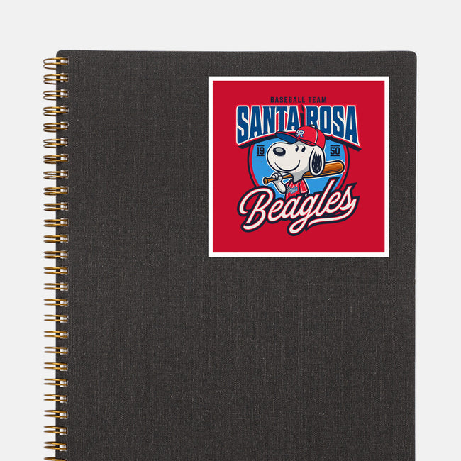 Santa Rosa Sluggers-None-Glossy-Sticker-Popnotic