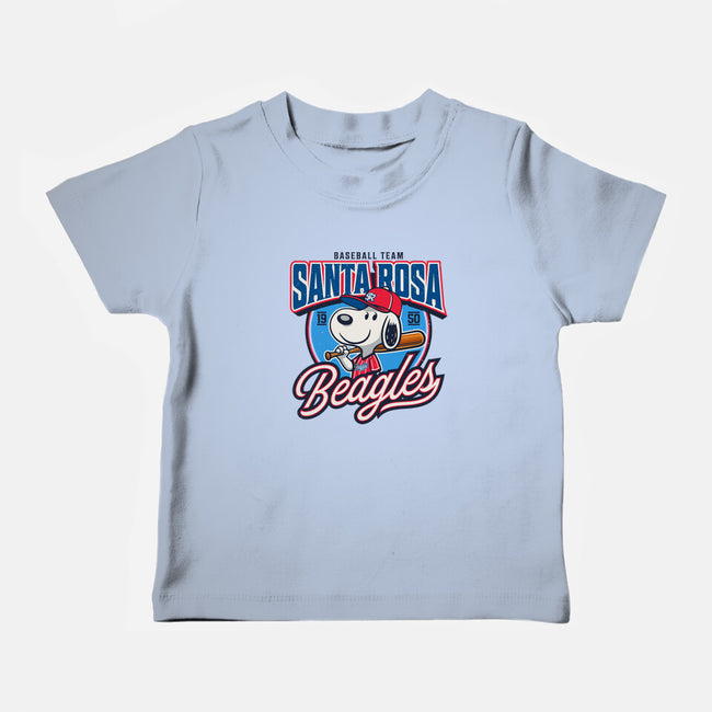 Santa Rosa Sluggers-Baby-Basic-Tee-Popnotic