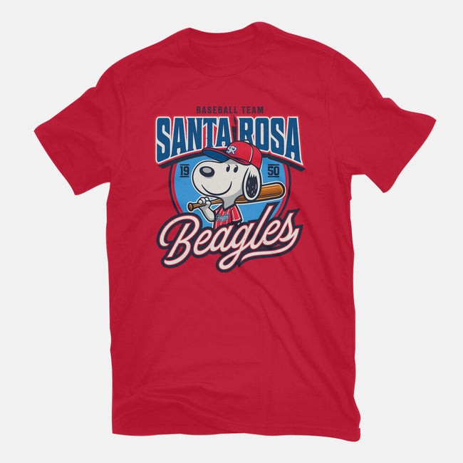 Santa Rosa Sluggers-Womens-Basic-Tee-Popnotic
