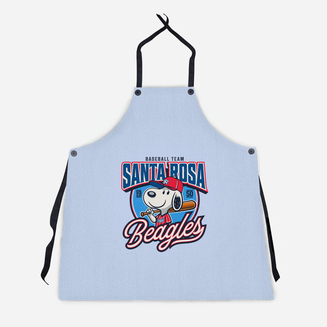 Santa Rosa Sluggers-Unisex-Kitchen-Apron-Popnotic