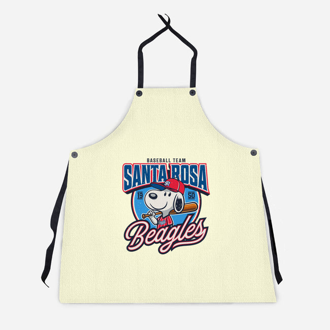 Santa Rosa Sluggers-Unisex-Kitchen-Apron-Popnotic