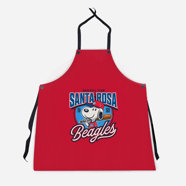 Santa Rosa Sluggers-Unisex-Kitchen-Apron-Popnotic