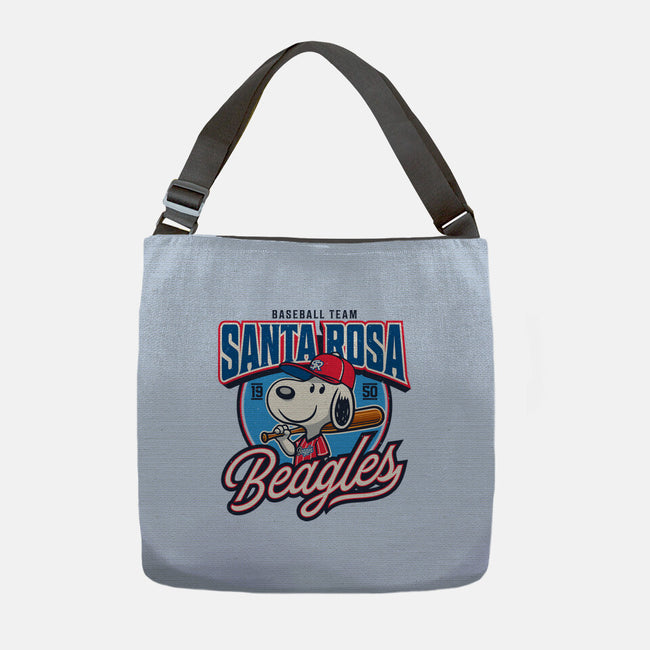 Santa Rosa Sluggers-None-Adjustable Tote-Bag-Popnotic