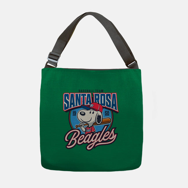Santa Rosa Sluggers-None-Adjustable Tote-Bag-Popnotic