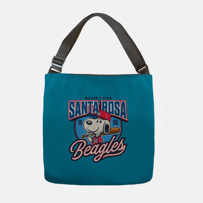 Santa Rosa Sluggers-None-Adjustable Tote-Bag-Popnotic
