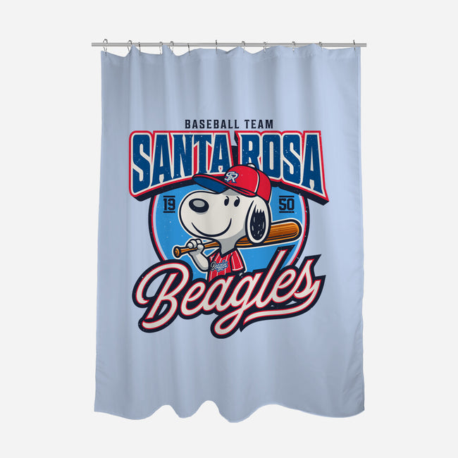 Santa Rosa Sluggers-None-Polyester-Shower Curtain-Popnotic