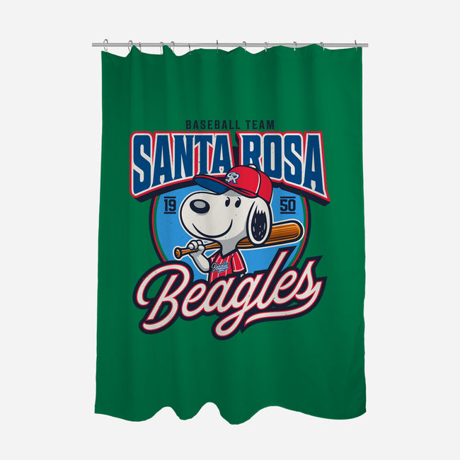 Santa Rosa Sluggers-None-Polyester-Shower Curtain-Popnotic