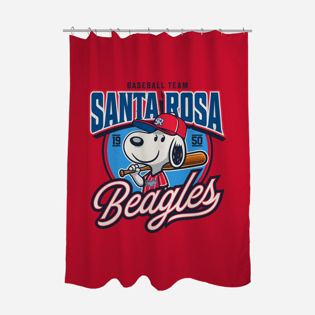 Santa Rosa Sluggers-None-Polyester-Shower Curtain-Popnotic