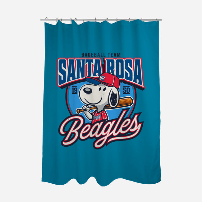 Santa Rosa Sluggers-None-Polyester-Shower Curtain-Popnotic