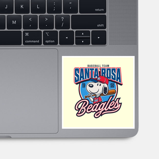 Santa Rosa Sluggers-None-Glossy-Sticker-Popnotic