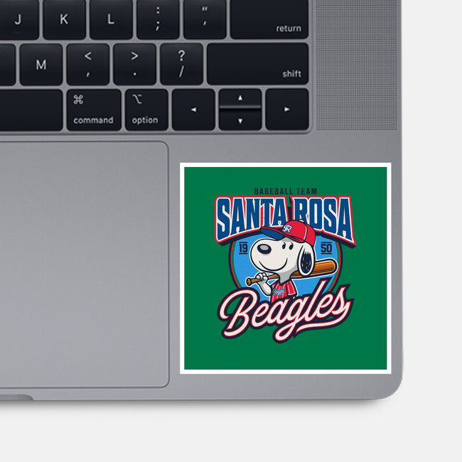 Santa Rosa Sluggers-None-Glossy-Sticker-Popnotic