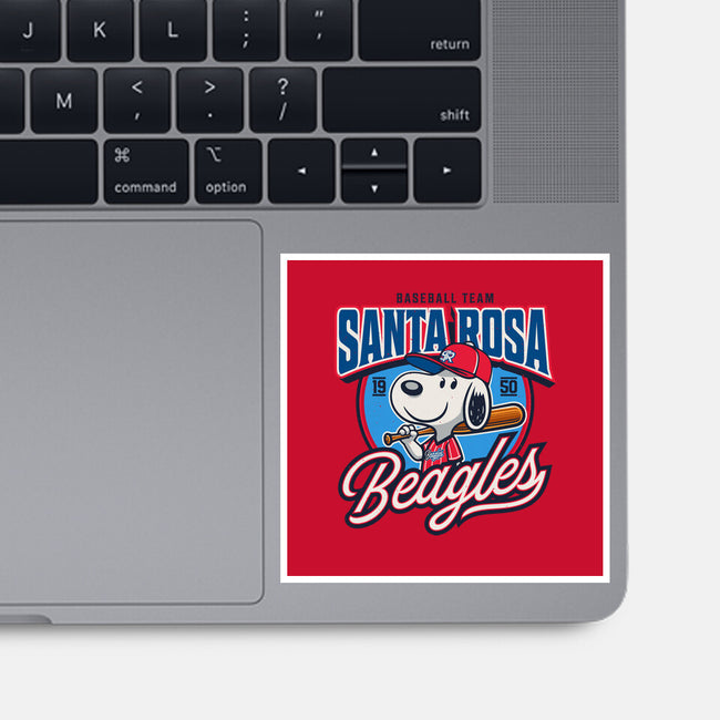 Santa Rosa Sluggers-None-Glossy-Sticker-Popnotic