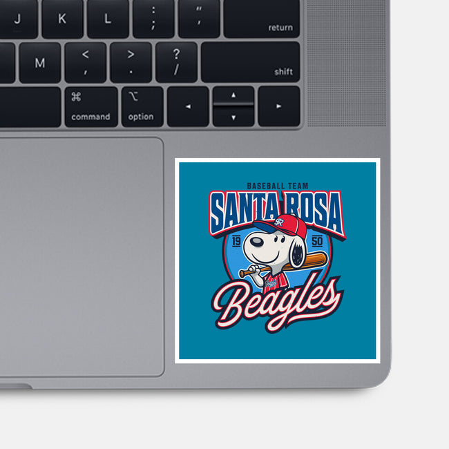 Santa Rosa Sluggers-None-Glossy-Sticker-Popnotic