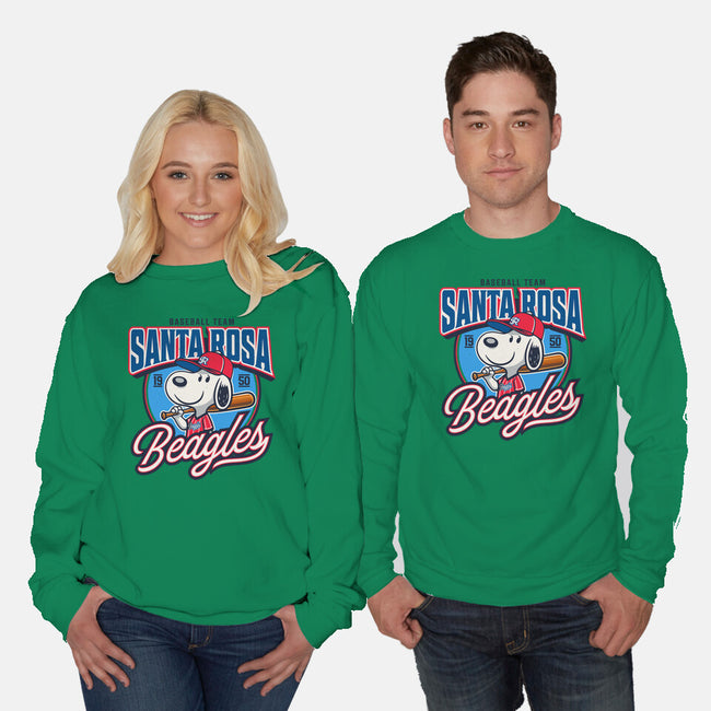 Santa Rosa Sluggers-Unisex-Crew Neck-Sweatshirt-Popnotic