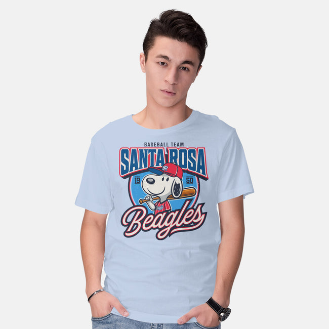 Santa Rosa Sluggers-Mens-Basic-Tee-Popnotic