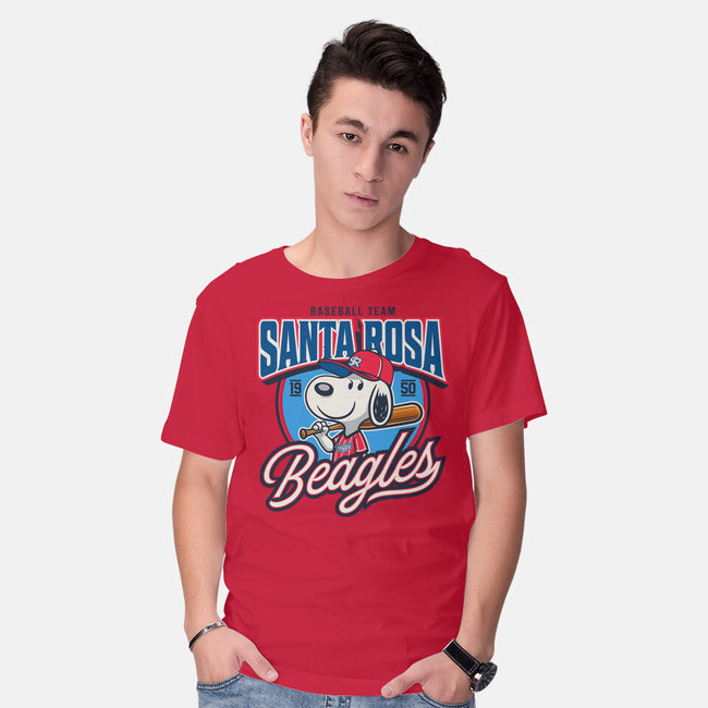 Santa Rosa Sluggers-Mens-Basic-Tee-Popnotic
