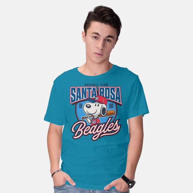 Santa Rosa Sluggers-Mens-Basic-Tee-Popnotic