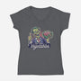 Eat More Vegetables-Womens-V-Neck-Tee-Popnotic