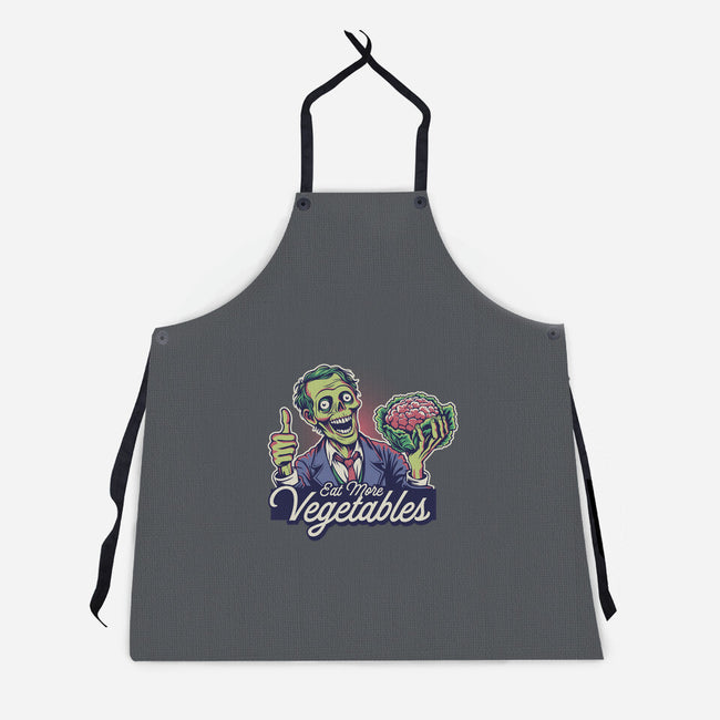 Eat More Vegetables-Unisex-Kitchen-Apron-Popnotic