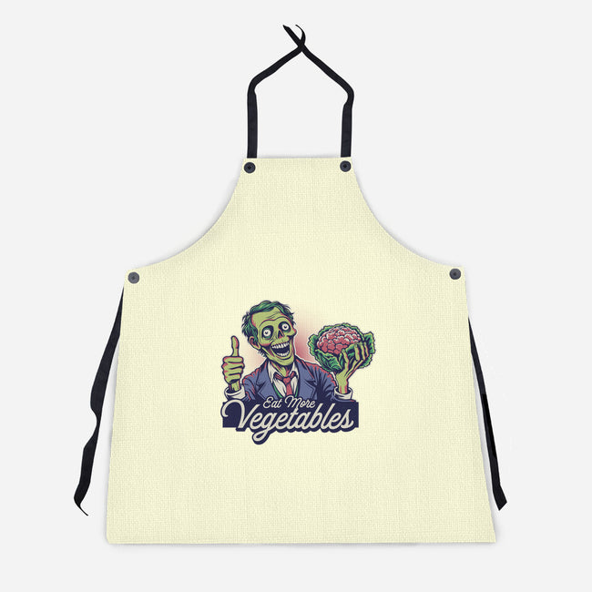 Eat More Vegetables-Unisex-Kitchen-Apron-Popnotic