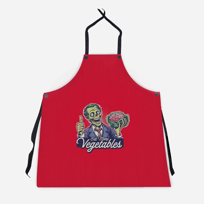 Eat More Vegetables-Unisex-Kitchen-Apron-Popnotic
