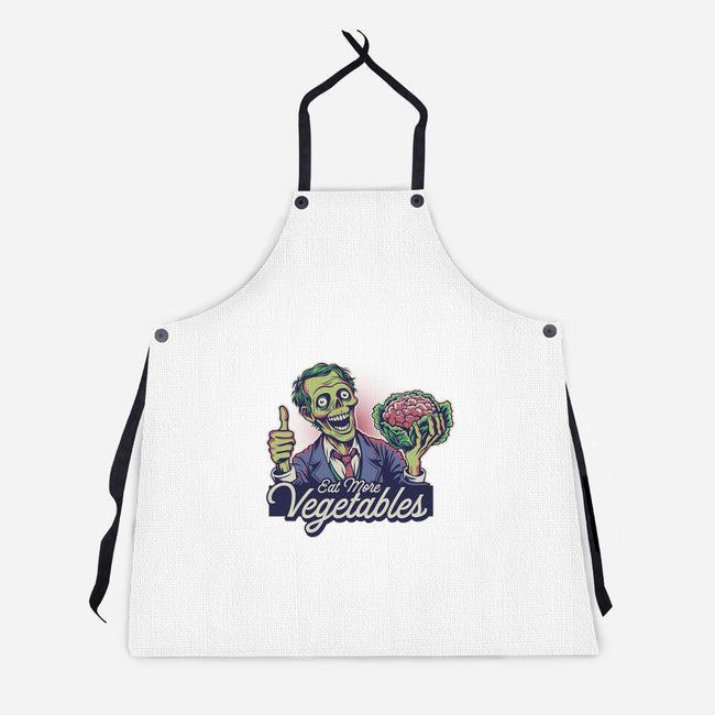 Eat More Vegetables-Unisex-Kitchen-Apron-Popnotic