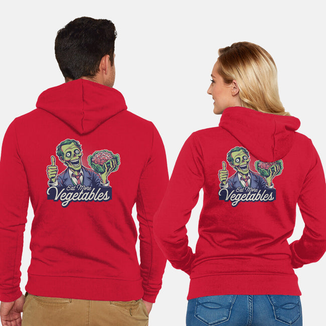 Eat More Vegetables-Unisex-Zip-Up-Sweatshirt-Popnotic