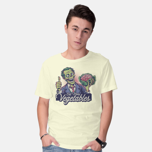 Eat More Vegetables-Mens-Basic-Tee-Popnotic