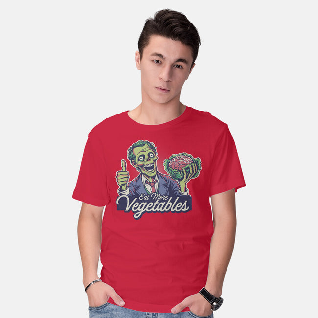 Eat More Vegetables-Mens-Basic-Tee-Popnotic