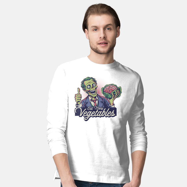 Eat More Vegetables-Mens-Long Sleeved-Tee-Popnotic