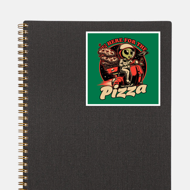 Space Pizza Delivery-None-Glossy-Sticker-Studio Mootant