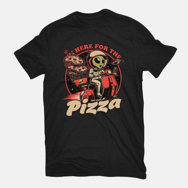 Space Pizza Delivery-Mens-Basic-Tee-Studio Mootant
