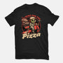 Space Pizza Delivery-Mens-Basic-Tee-Studio Mootant