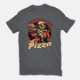 Space Pizza Delivery-Mens-Basic-Tee-Studio Mootant