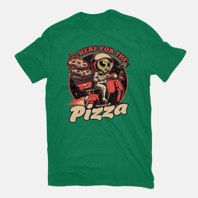 Space Pizza Delivery-Mens-Basic-Tee-Studio Mootant