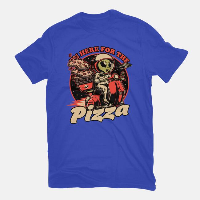 Space Pizza Delivery-Mens-Basic-Tee-Studio Mootant
