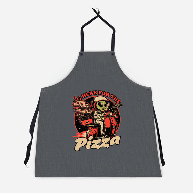 Space Pizza Delivery-Unisex-Kitchen-Apron-Studio Mootant