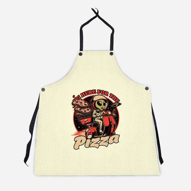 Space Pizza Delivery-Unisex-Kitchen-Apron-Studio Mootant