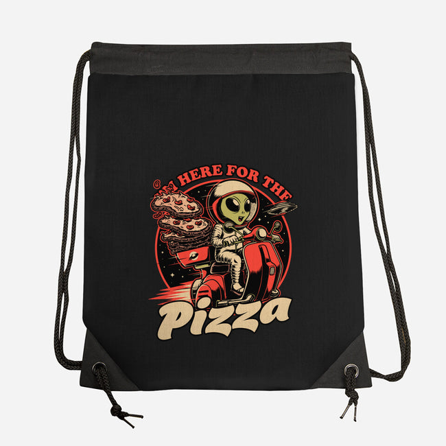 Space Pizza Delivery-None-Drawstring-Bag-Studio Mootant