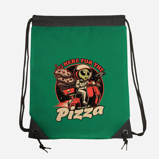 Space Pizza Delivery-None-Drawstring-Bag-Studio Mootant