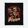 Space Pizza Delivery-None-Fleece-Blanket-Studio Mootant