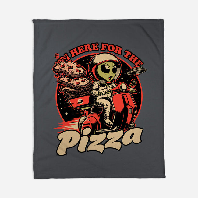 Space Pizza Delivery-None-Fleece-Blanket-Studio Mootant