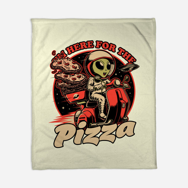 Space Pizza Delivery-None-Fleece-Blanket-Studio Mootant