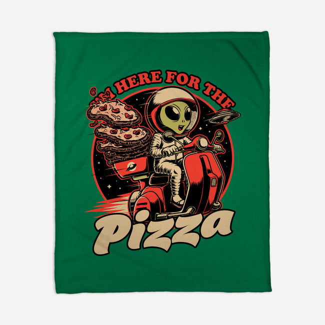 Space Pizza Delivery-None-Fleece-Blanket-Studio Mootant