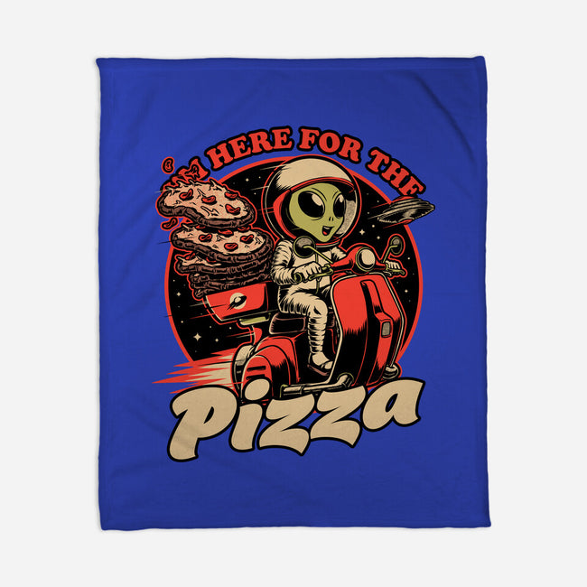 Space Pizza Delivery-None-Fleece-Blanket-Studio Mootant