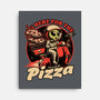 Space Pizza Delivery-None-Stretched-Canvas-Studio Mootant