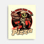 Space Pizza Delivery-None-Stretched-Canvas-Studio Mootant